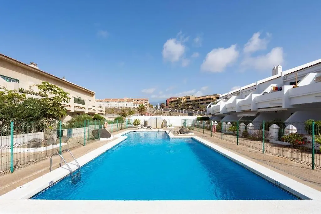Pool Terrace Lägenhet El Médano Spanien